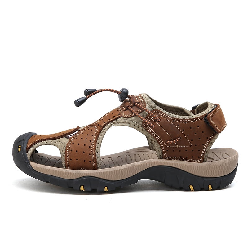 Leisure Men Beach Buckle Strap Casual Breathable Vintage Fisherman Sandal Shoes 