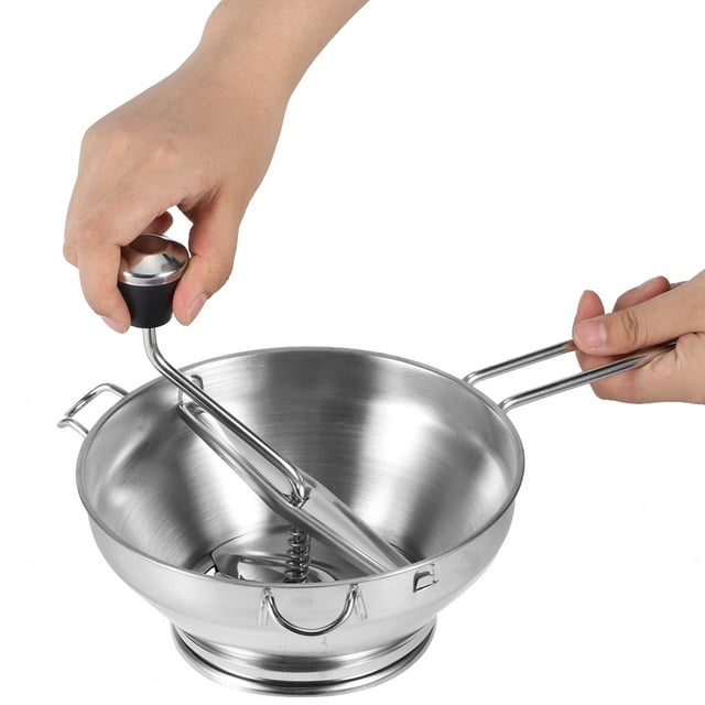 Vegetable Mixer, Food Mixer, Stainless Steel Manual Silver For Home Kitchen Restaurant