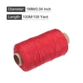 thumbnail image 2 of Torcida Albañil Línea Nylon Cordel Cuerda Cordón Rojo 100M/109 Yardas 1mm Diámetro para Redes, Paisajismo, Hogar Mejora, Bricolaje Proyecto, Artesanía, Albañilería Unique Bargains cuerdas, 2 of 6