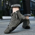 thumbnail image 2 of Dakaela Men's Suede Chukka Boots Lightweight Barefoot Walking Shoes High Top Slip on Hiking Sneakers, 2 of 7