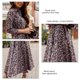 thumbnail image 2 of Vestido Con Estampado Floral, Vestido Largo Con Lazo En La Cintura, Informal, A La Moda, Hasta El Tobillo, Con Botones, Elegante Para Citas Para Dama De Vacaciones ANGGREK Otros, 2 of 5