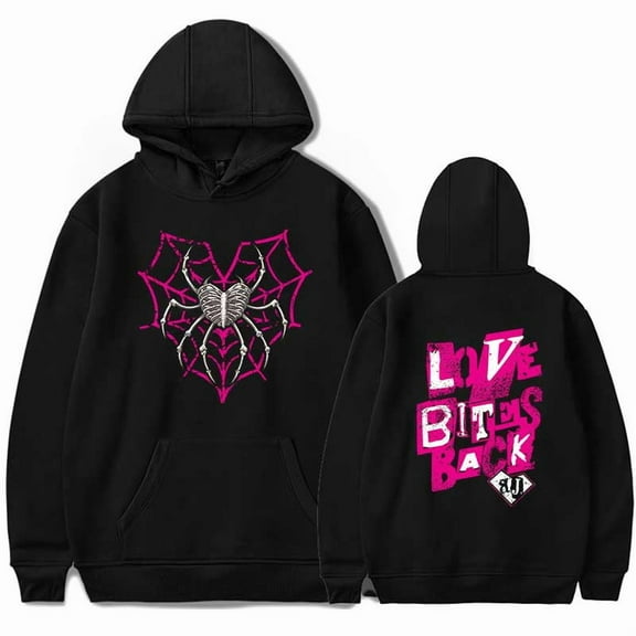 AJ Lee Merch Love Bites Back Hoodie Spring Autumn Fashion Men/Women Casual Tops Long Sleeve Sweatshirts
