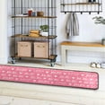 thumbnail image 4 of Dreamtimes XOXO Phrase Hearts Hallway Runner Rug 2'x6' Kitchen Rug with Rubber Backing Pink Background Non Slip Entryway Rug Runner Washable Soft Area Rug for Hallway Bedroom Kitchen Decor, 4 of 6