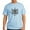 Light Blue, variant on - Psi Upsilon Black And White Crest T Shirt - Men's Classic Graphic T-Shirt