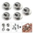 thumbnail image 2 of 5pcs Butterfly Pin Backs and Tie Tacks for Securing Lapel Pins Stainless Steel Secure Pin Clutches Brooch Backings, 2 of 9