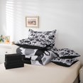 thumbnail image 6 of Manfei Retro Camo 7-Piece Twin Bedding,Lovely Bear Bedding Comforter Set,White Black,Black Reversible, 6 of 7