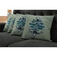 thumbnail image 5 of Ambesonne Anchor Throw Pillow Cover 4 Pack, Diamond Pattern Nautical, 16", Teal Pale Green, 5 of 5