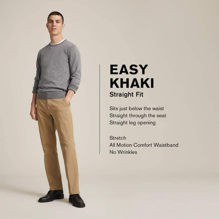 Easy Stretch Khakis, Straight Fit - Walmart.com