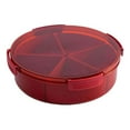 thumbnail image 1 of Plastic Divided Serving Tray With Lid 4/5 Individual Dishes Storage Containers Snack Veggie Serving Platter Home, 1 of 2