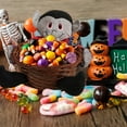 thumbnail image 4 of Jierger Halloween Bar Creatively Houses Woven Baskets Children's Fruit Baskets Halloween Pumpkin Candy Jars for Christmas Halloween Thanksgiving Holiday Wedding Bridal Birthday Party Gift, 4 of 5