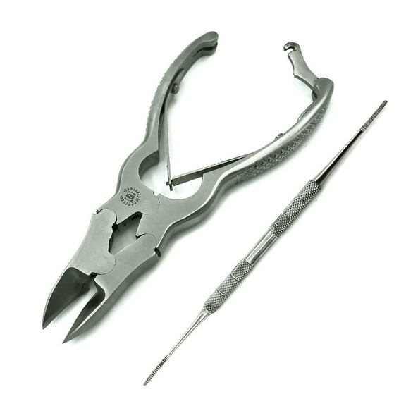 HEAVY DUTY THICK TOE NAIL CLIPPER CUTTER   DUAL SIDED NAIL FILE PODIATRY TOOLS