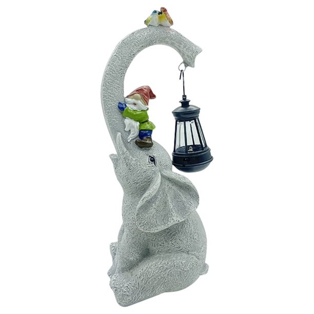 Estatuas Búho Bienvenida Al Aire Libre Resina Solar Con LED Divertida