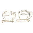 thumbnail image 2 of 2 uds De Soportes para Pañuelos Independientes De Hierro Soporte para Servilletas con Forma De Taza De café Moderna Soporte para Servilletas De Mesa para el Hogar Cocina ANGGREK  Otros, 2 of 8