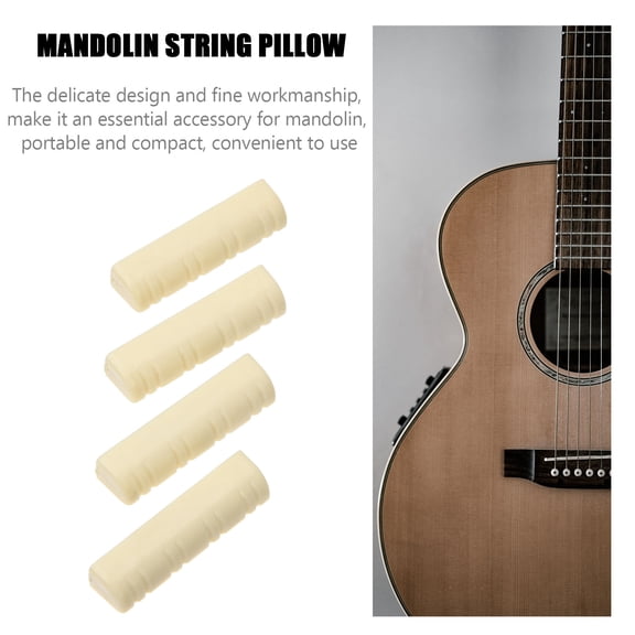 5pcs Professional 8-string Mandolin Instrument Accessory Mandolin Bone Nut