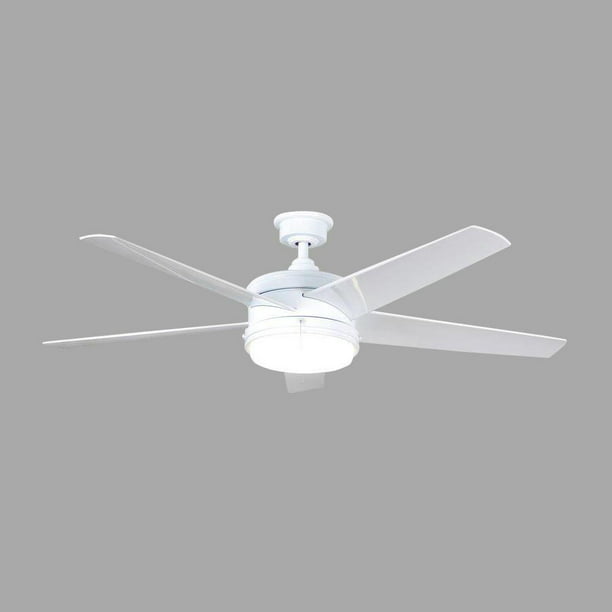 Home Decorators Portwood 60 In Led White Ceiling Fan 1001628062 Yg528 Wh New Com - Home Decorators Collection Portwood