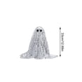 thumbnail image 3 of Halloween Sequin Ghost Decor with LED Lights Ghost Tabletop Ornament Indoor Decoration Table Centerpiece Mantel Halloween Party,1pack, 3 of 4