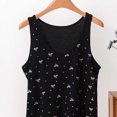thumbnail image 5 of Asxite Plus Size Womens Pajamas Loose Breathable Sleeveless Crew Neck Soft Knit Bow Print Sleep Shirt, 5 of 6
