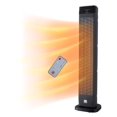 thumbnail image 1 of Calentador espacial de torre de cerámica oscilante digital de lujo de 30" con termostato ajustable, control remoto y protección de seguridad, 1 of 5