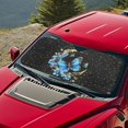 thumbnail image 5 of HUIACONG Blue Butterfly Blocks Heat & Sun Car Windshield Sun Shade for Large Vehicles Most Model Vehicles UV Reflective Foldable Automotive Sunshade, 5 of 7
