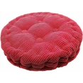 thumbnail image 1 of PAVZDC Cojín redondo grueso para silla, cojín redondo para silla, cojín acolchado para asiento, hogar, jardín, comedor, 40 cm, rojo oscuro, CRUEL, 1 of 1
