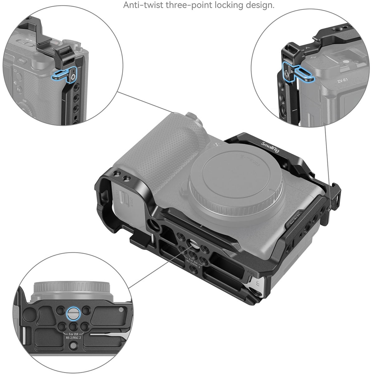 SmallRig Full Camera Cage for Sony ZV-E1 - Walmart.com