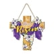 thumbnail image 1 of de bienvenida de Pascua señal de puerta de madera colgante colgante decoración decorativa de decoración decorativa para al aire libre, 1 of 9