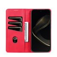 thumbnail image 2 of Decase Premium Leather Wallet Case for Samsung Galaxy S25,with 3 Card Slots, Cash Pocket, Magnetic Closure, Slim & Stylish Folio Case, PU+TPU Shockproof Durable Protective Phone Case,Red, 2 of 9