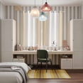 thumbnail image 5 of Beige White Ombre Kitchen Curtains 84 Inch Length, Country Minimalist Abstract Gradient Grommet Top Bedroom Living Room Curtains, Light Filtering Cafe Curtain Drapes 2 Panels Set 104''x84'', 5 of 9
