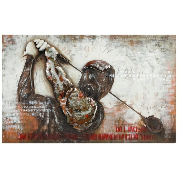 Empire Art Direct "Golf" Mixed Media Iron Hand Painted Dimensional Wall Décor