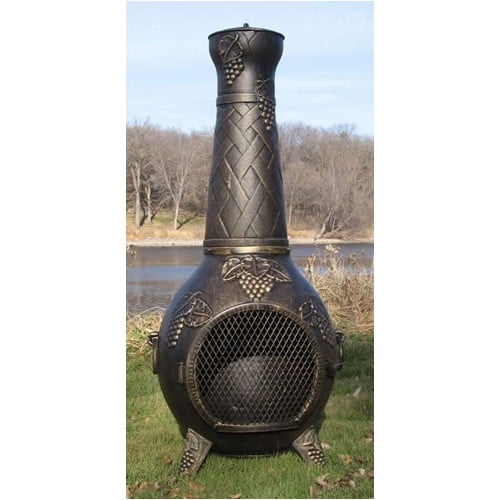 The Blue Rooster Grape Style Chiminea by