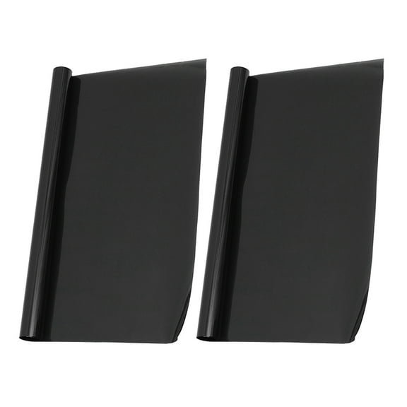 Black PET Car Window Protective Film Scratch Resistant UV Blocking for Car Window 2pcs