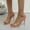 Beige, variant on Viluyesy Women's High Heels Sandals, Transparent Strap Peep Toe Slingback Casual Slip-On Dress Shoes Beige 6.5