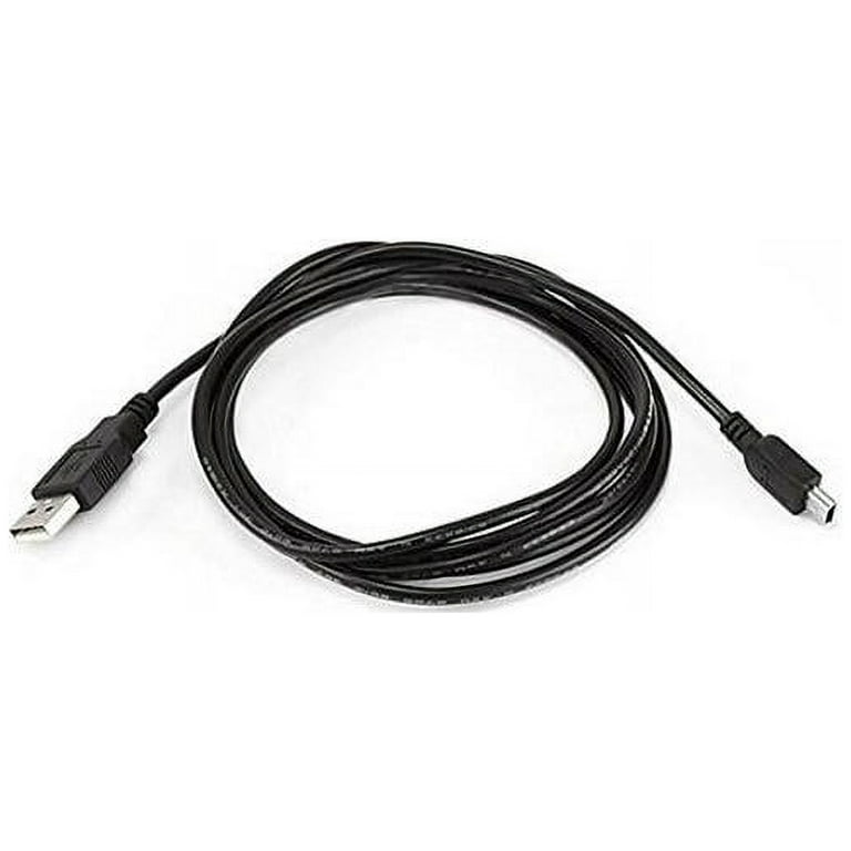 Monoprice USB A to Mini-B 2.0 Cable - 6 Feet - Black | 5-Pin 8/28AWG