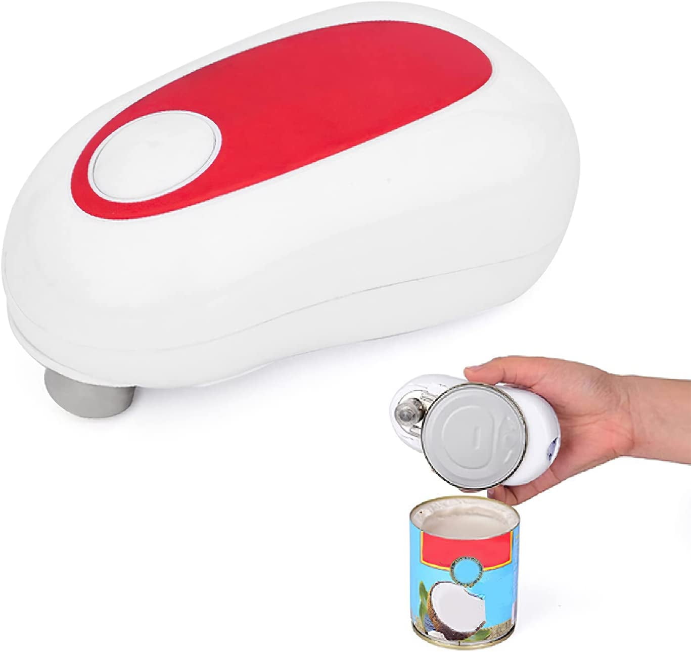 Electric Can Openers for Kitchen, Battery Operated One Touch Can Opener