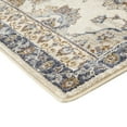 thumbnail image 5 of 10' Gray and Ivory Floral Power Loom Runner Rug, 5 of 8