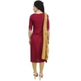 thumbnail image 4 of Atasi Designer Rayon Maroon Salwar Kameez Ethnic Indian Custom Clothing Wear - 22, 4 of 6