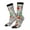 2 Black-1, variant on Roses Mixed Zebra 1 Pattern Sport Socks for Women and Men Crew Socks Sporty Calf Socks Casual Socks