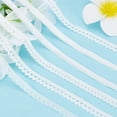 thumbnail image 4 of 30M 6 Styles Polyester Non Slip Knitted Elastic Cord Sets Elastic Band for Clothing Sewing Flat White 10~14mm 5m/style, 4 of 5