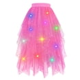thumbnail image 2 of Women's LED Tutu Skirt Light Up Tutus Sparklly Skirts Layered Midi Tulle Ballet Dance Skirt Color Hot Pink Size S, 2 of 4
