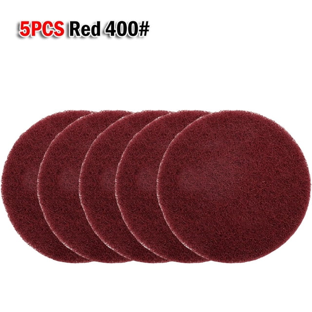 5 Pcs Chiffon de Nettoyage Tampon à Récurer Industriel Tampon de Polissage en Nylon 4 Pouces