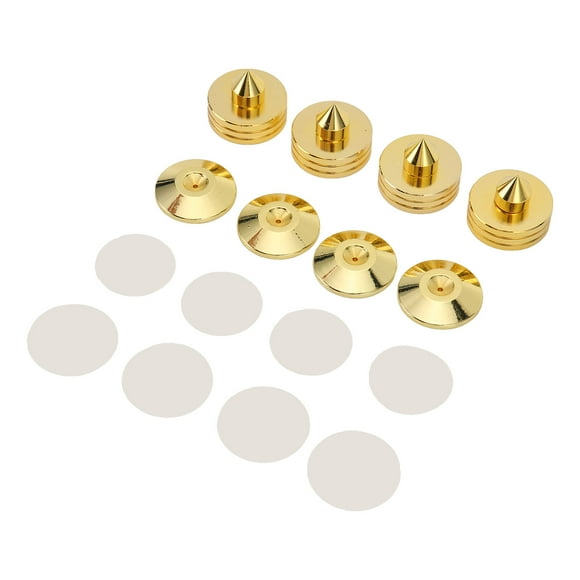 Speaker Spike Feet, Zinc Alloy Easy To Install Speaker Isolation Spike Sturdy Shock Absorbing For Turntable