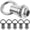 As Shown 1, variant on 6pcs Ceiling Hook Eye Bolt Hook Fastener Light Fixture Hanging Hook Ring Screw