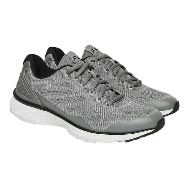 FILA - Fila Men's Memory Foam Athletic Running Shoes(Grey/Black, 10.5 M ...