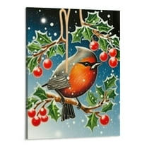 Creowell  Christmas Wall Art Canvas Prints - Christmas Decoration Picture Painting - Modern Wall Artwork Framed for Gifts Bathroom Home Kitchen Office Christmas Decor -16x20 Inch