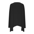 thumbnail image 5 of Kmdttou Women's Plus-Size Top Ladies' Fashion Flared Cuffed Casual Solid Long Sleeve V-Neck Blouse/Shirt Tops on Clearance!, 5 of 6