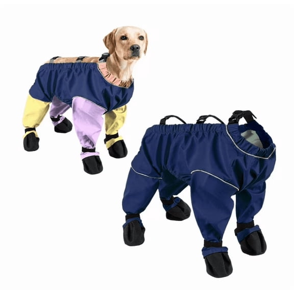 2026 Edition Dog Boots Waterproof Dog Pants,Rain Booties Paw Protector for Small Medium Puppy, Anti-Slip Dog Shoes Pet Paws Protector