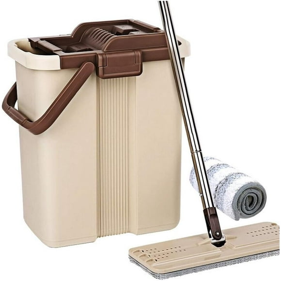 mops Rotating Magic Mop Without Hand Washing, Twisting The Floor Mop, Mop Head Can Be Replaced Easily and Conveniently Household Mop