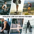 thumbnail image 7 of LOOIKOOS 12 Pairs Mens Ankle Socks Lightweight Athletic Sports Running Short Low Cut Socks for Men Gray Socks, 7 of 7