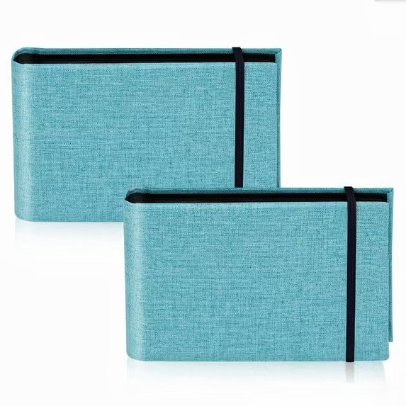 2 PCS 6 Inch Fabric Scrapbook Can Accommodate 100 Photos