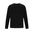 thumbnail image 3 of Miluxas Men Quarter Button Sweater Pullover Cable Knit Henley Mock Neck Sweater Black 6(M), 3 of 5